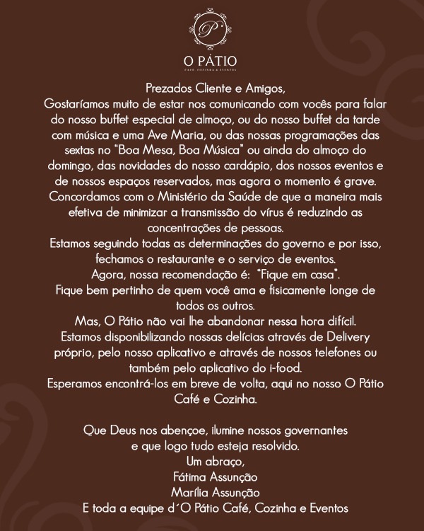 Carta aos Cientes - Foto